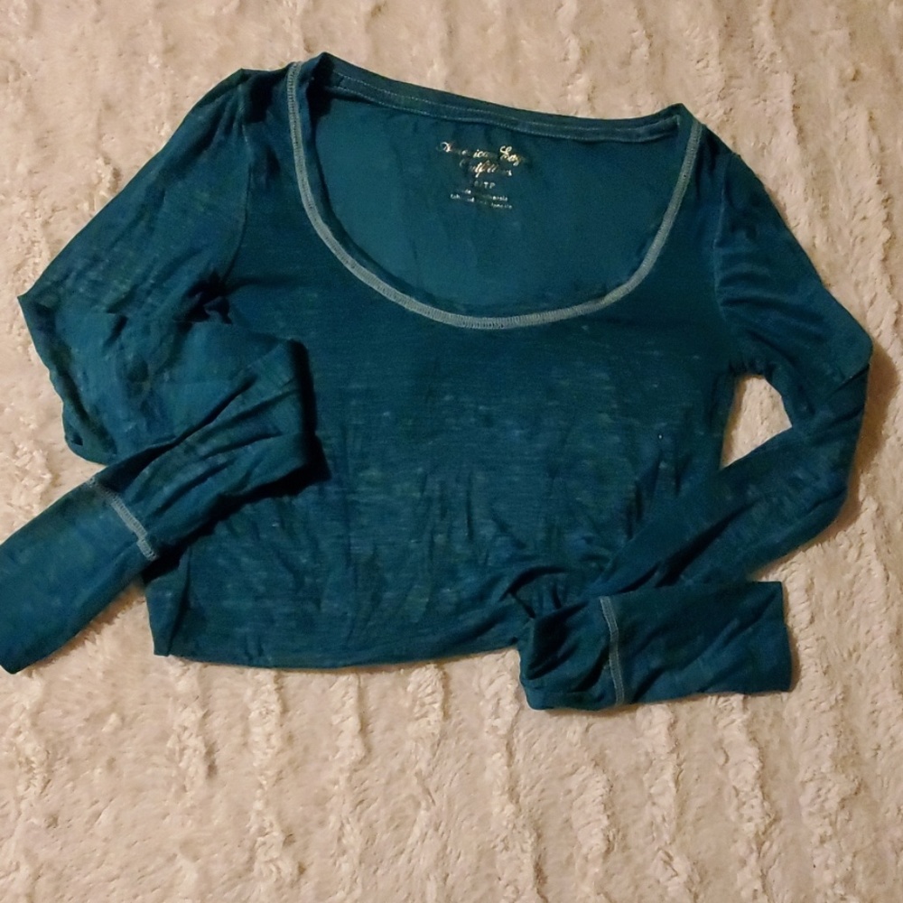 Teal colored XS long sleeve shirt